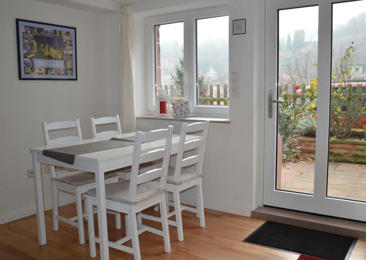 Panorama-Blick Miltenberg, 3 Pers., Zentr., Am Main, Terrasse, Bootverleih, P エクステリア 写真